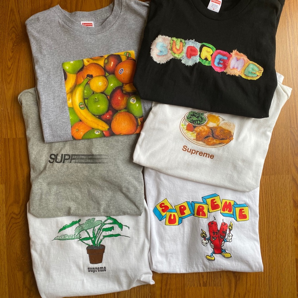Men’s Supreme Tees Size Medium & Large CHECK PAGE
